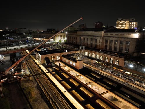 Baltimore Penn Station steel work by Steel Fab Enterprises